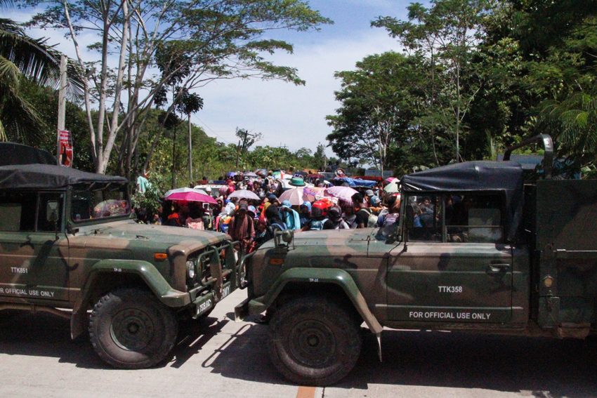 IN PHOTOS: Lumad’s ‘long march’ for refuge in Surigao