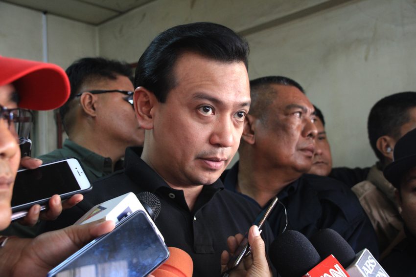 Sen. Trillanes faces Davao court, tells accusers to prepare for challenges