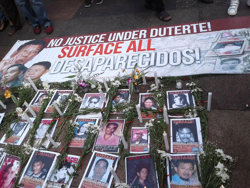 You are currently viewing Desaparecidos to UN: Don’t believe Duterte’s HR claims