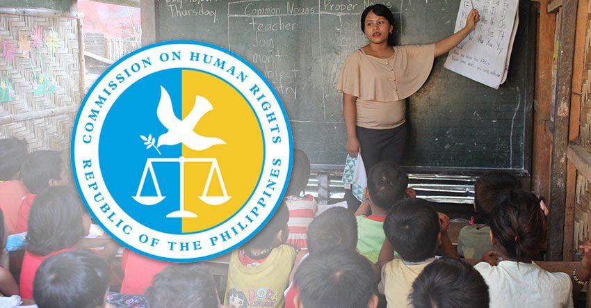 CHR raises concern over suspension of Salugpongan schools