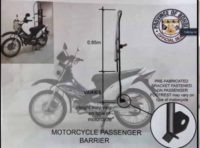 CDO political figures file TRO vs barrier policy on motorcycles