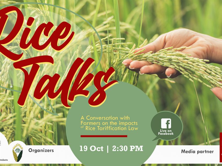 WEBINAR: How is the Rice Tariffication Law affecting farmers in Mindanao?