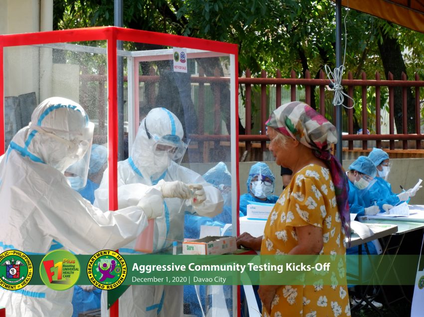 DOH conducts ‘aggressive community testing’ on 3,400 persons in Davao Region