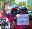 Foodpanda Davao riders protest low earnings, harsh policies