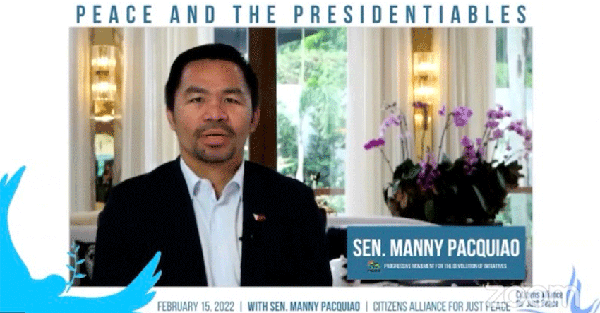 You are currently viewing Pacquiao: poverty almost made him join the NPA