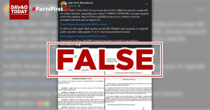 Read more about the article FACT CHECK: FB post incorrectly claims bill filed by Marcos Jr. for teachers’ salary upgrade was not approved because of PNoy