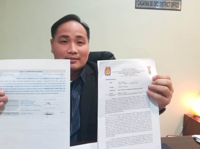 Lapses, ‘harassment’ scored in ‘arrest’ of 3 Chinese nationals in Cagayan de Oro