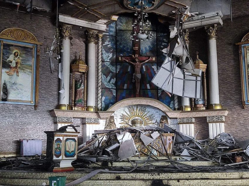 More things to be thankful for, parish holds mass after fire