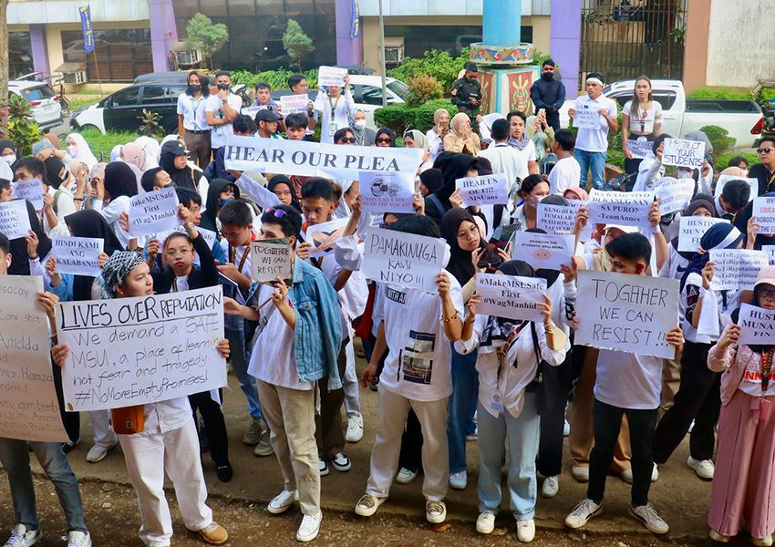 MSU students rally opposing resumption of classes