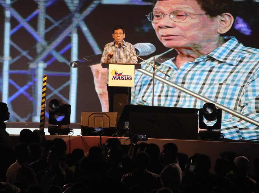 Dutertes turn anti-chacha rally into Marcos bashing platform