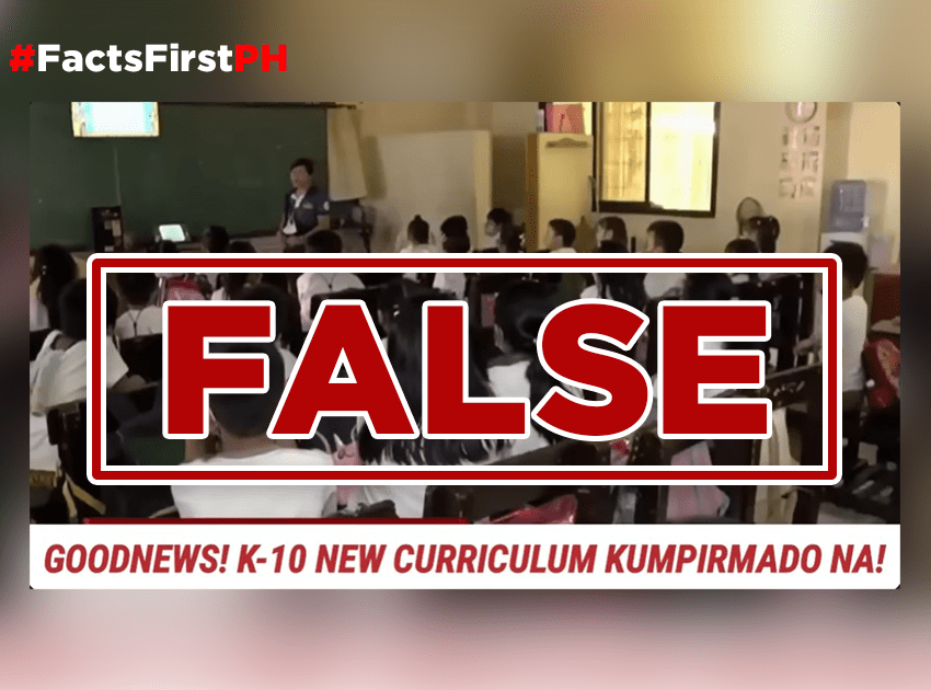 FACT CHECK: K-12 is not being replaced with K-10 program