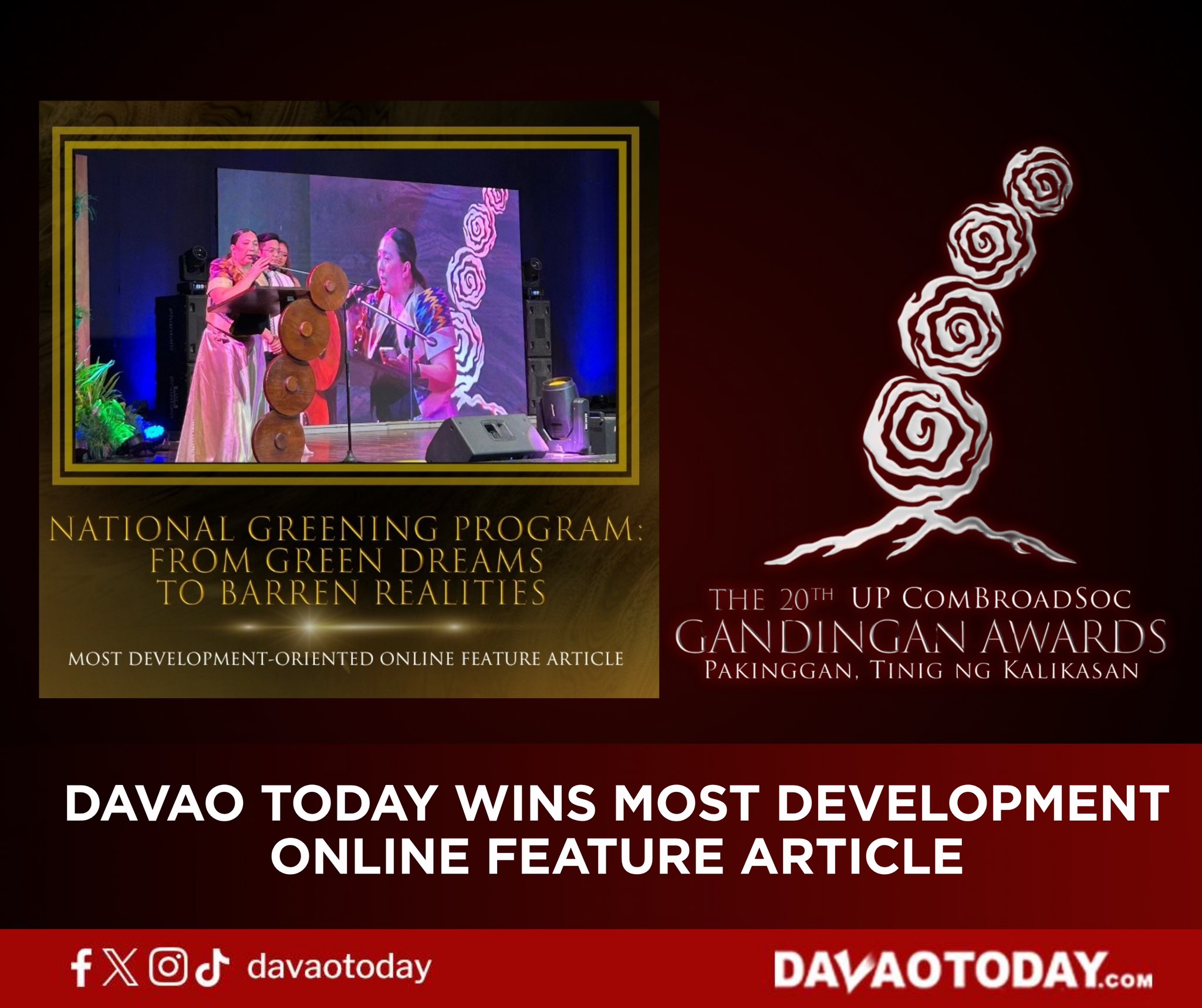 Read more about the article Davao Today wins award on reforestation story